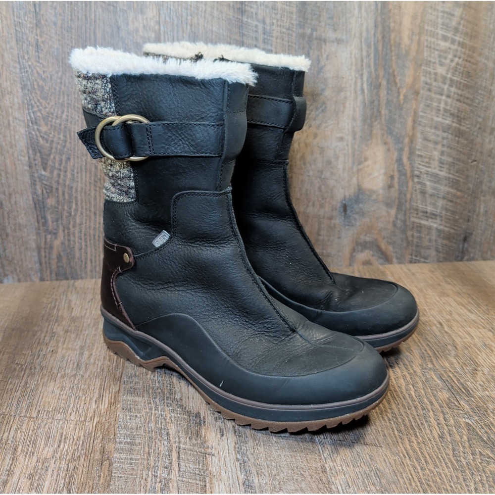 Merrell Eventyr Mid North Womens Size 8.5 Black Zip Up Waterproof Snow Boots